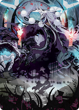 Echo of Death's Wail Art Card [Kamigawa: Neon Dynasty Art Series] | Galaxy Games LLC