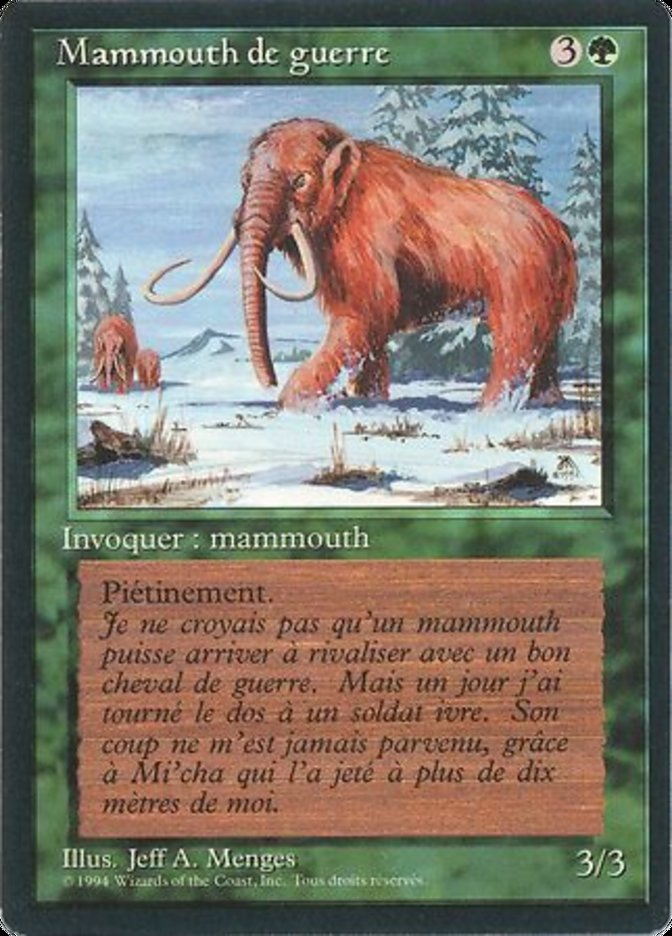 War Mammoth [Foreign Black Border] | Galaxy Games LLC