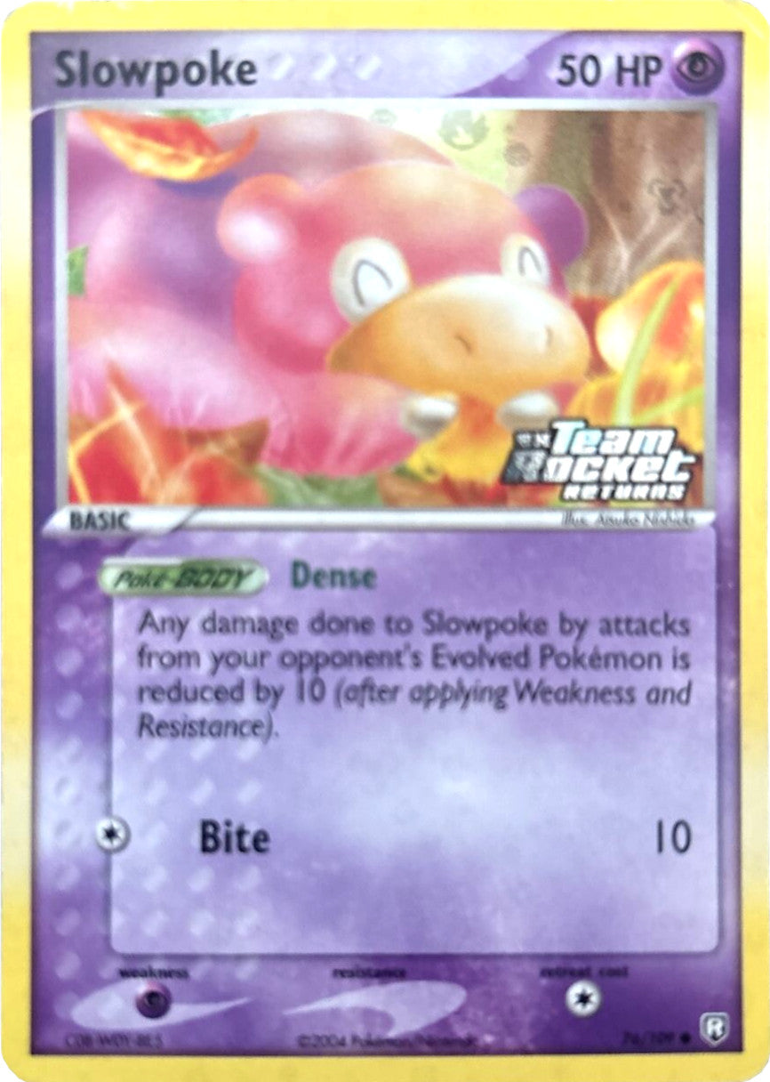 Slowpoke (76/109) (Stamped) [EX: Team Rocket Returns] | Galaxy Games LLC