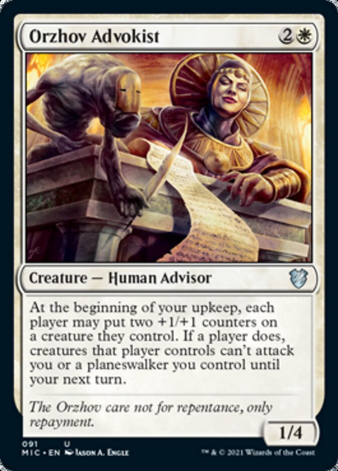 Orzhov Advokist [Innistrad: Midnight Hunt Commander] | Galaxy Games LLC