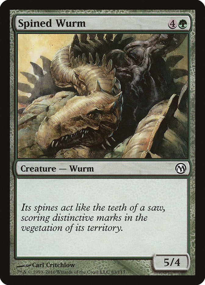 Spined Wurm [Duels of the Planeswalkers] | Galaxy Games LLC