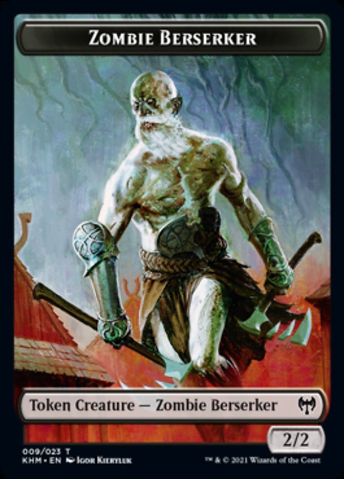 Zombie Berserker Token [Kaldheim Tokens] | Galaxy Games LLC