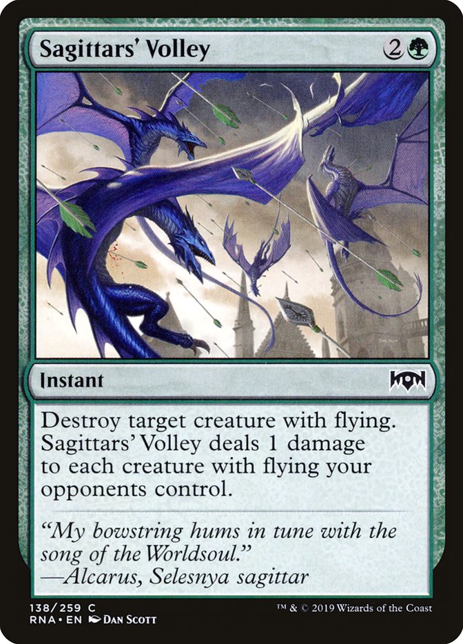 Sagittars' Volley [Ravnica Allegiance] | Galaxy Games LLC