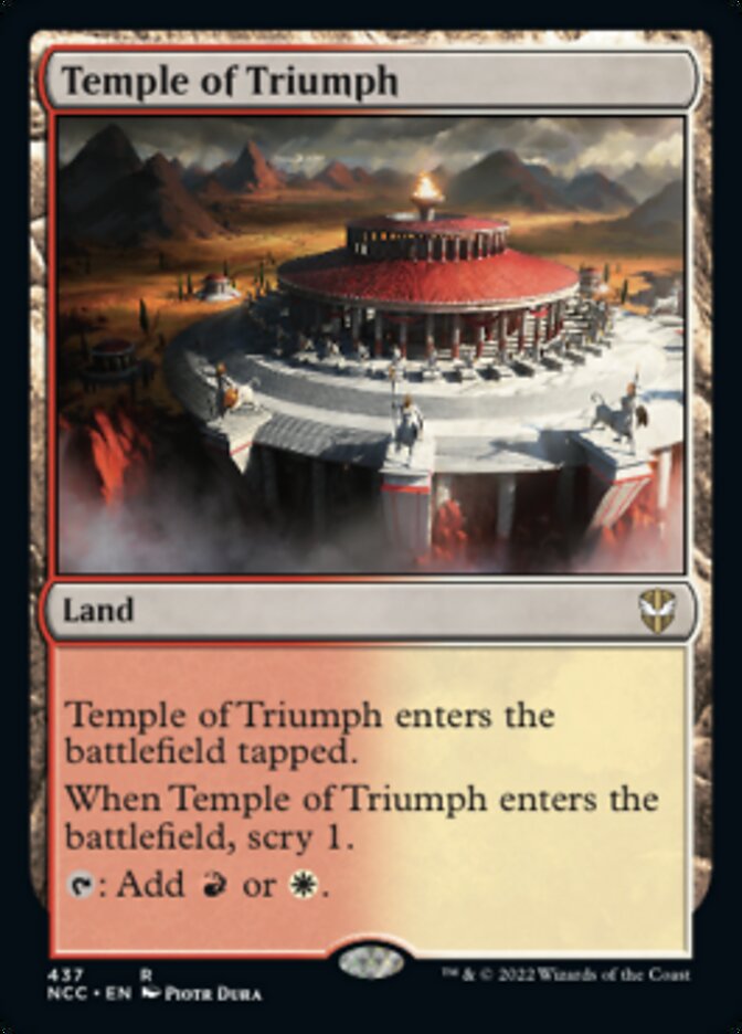 Temple of Triumph [Streets of New Capenna Commander] | Galaxy Games LLC