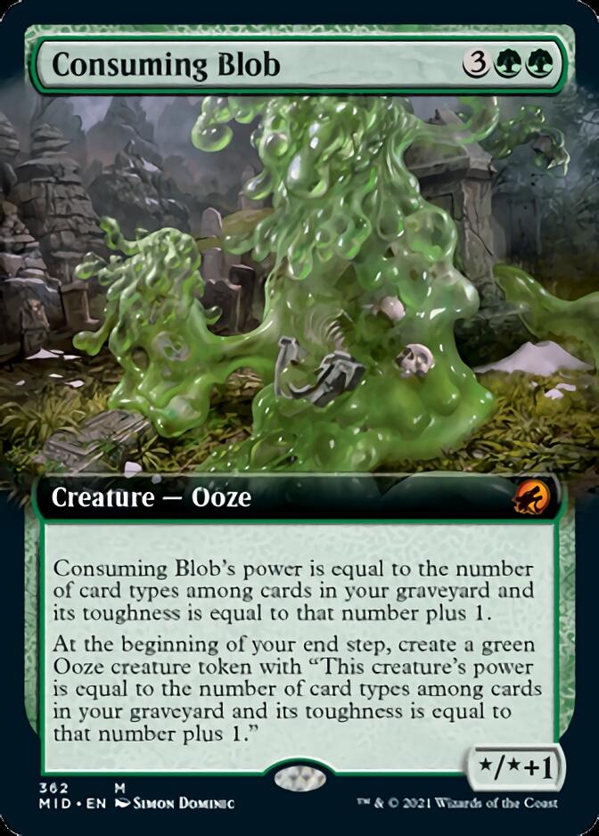 Consuming Blob (Extended Art) [Innistrad: Midnight Hunt] | Galaxy Games LLC