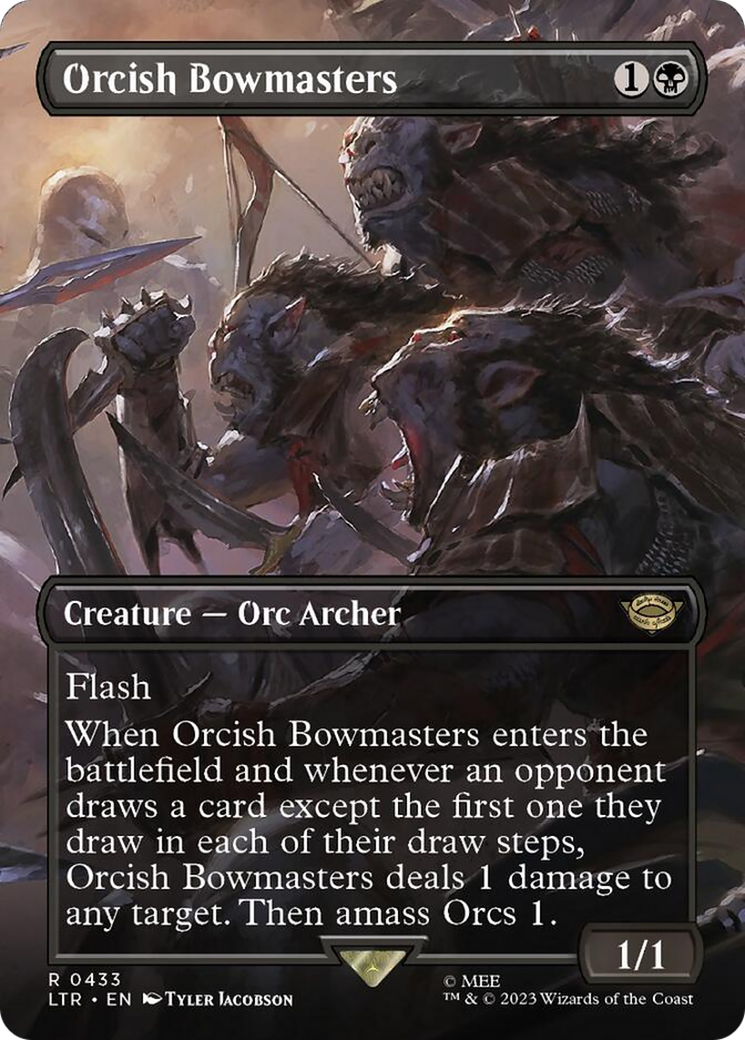 Orcish Bowmasters (Borderless Alternate Art) [The Lord of the Rings: Tales of Middle-Earth] | Galaxy Games LLC