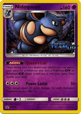 Nidoqueen (SM160) (Staff) [Sun & Moon: Black Star Promos] | Galaxy Games LLC