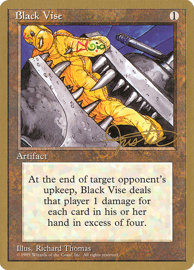 Black Vise (Mark Justice) [Pro Tour Collector Set] | Galaxy Games LLC