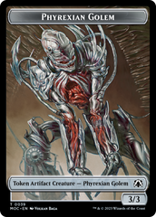 Phyrexian Golem // Phyrexian Horror Double-Sided Token [March of the Machine Commander Tokens] | Galaxy Games LLC