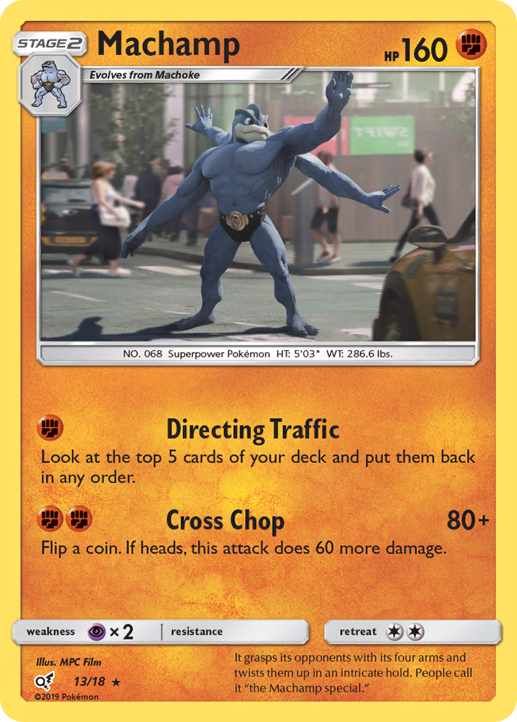 Machamp (13/18) [Sun & Moon: Detective Pikachu] | Galaxy Games LLC