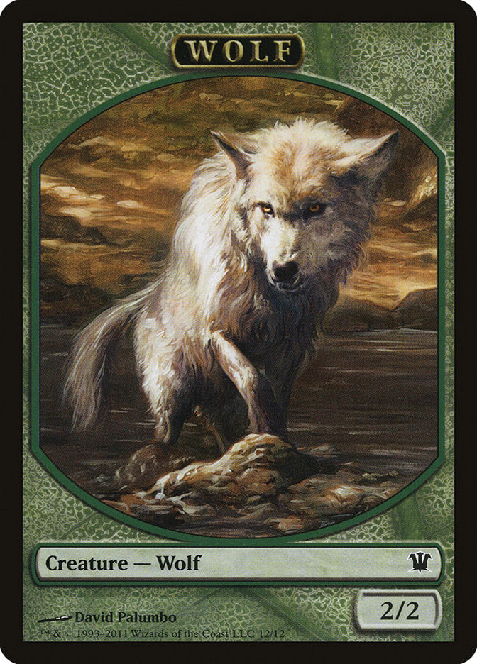 Wolf Token (12/12) [Innistrad Tokens] | Galaxy Games LLC