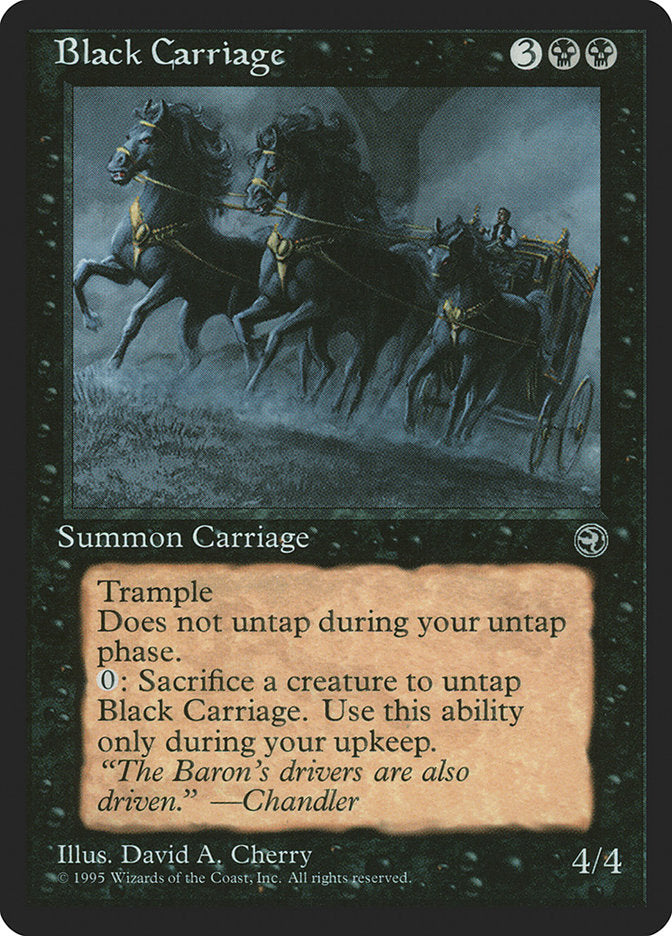 Black Carriage [Homelands] | Galaxy Games LLC