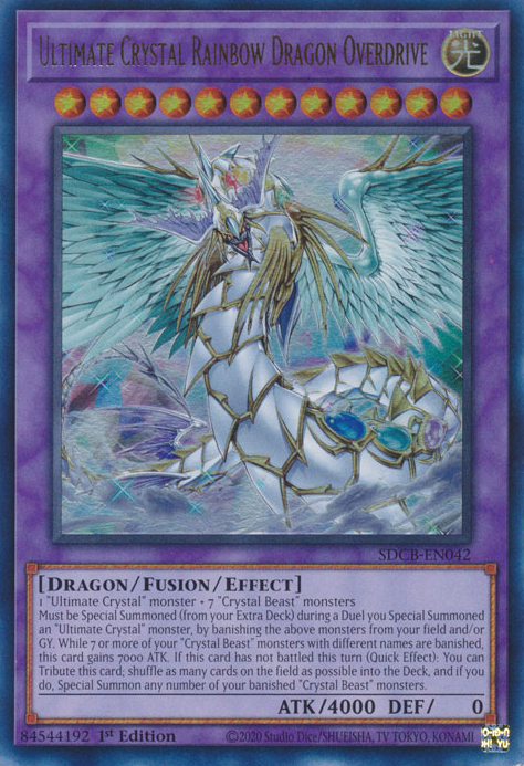 Ultimate Crystal Rainbow Dragon Overdrive [SDCB-EN042] Ultra Rare | Galaxy Games LLC