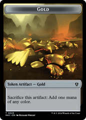 Gold // Kobolds of Kher Keep Double-Sided Token [Murders at Karlov Manor Commander Tokens] | Galaxy Games LLC