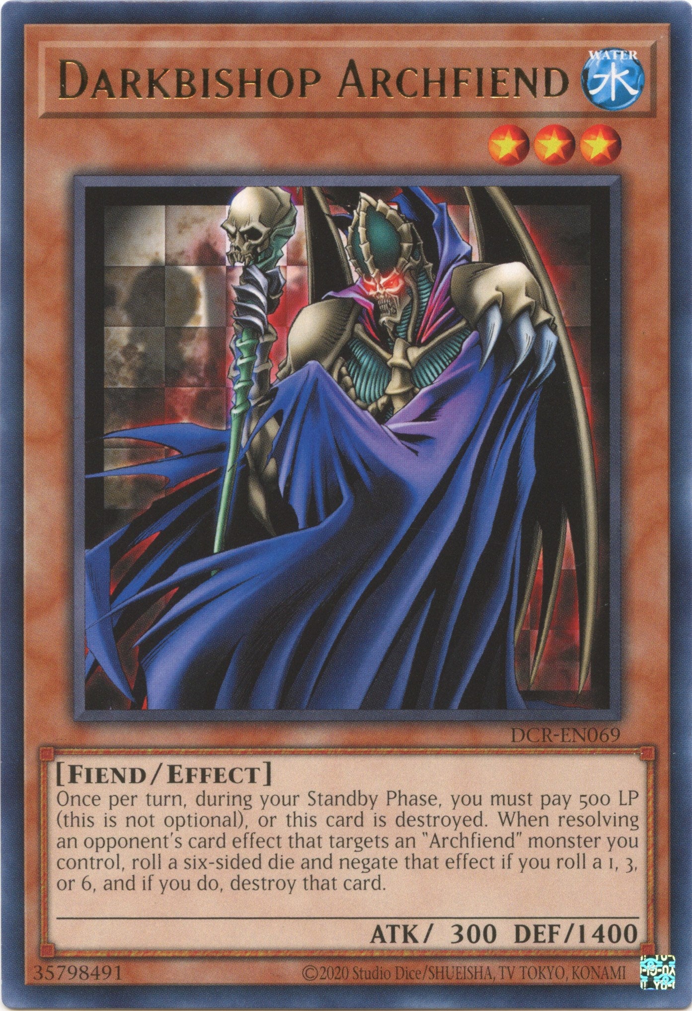 Darkbishop Archfiend (25th Anniversary) [DCR-EN069] Rare | Galaxy Games LLC