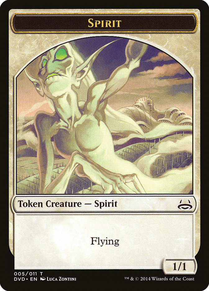 Spirit Token (Divine vs. Demonic) [Duel Decks Anthology Tokens] | Galaxy Games LLC