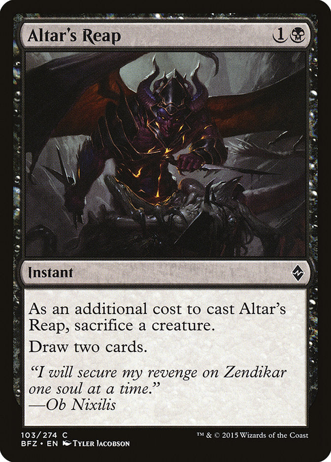 Altar's Reap [Battle for Zendikar] | Galaxy Games LLC