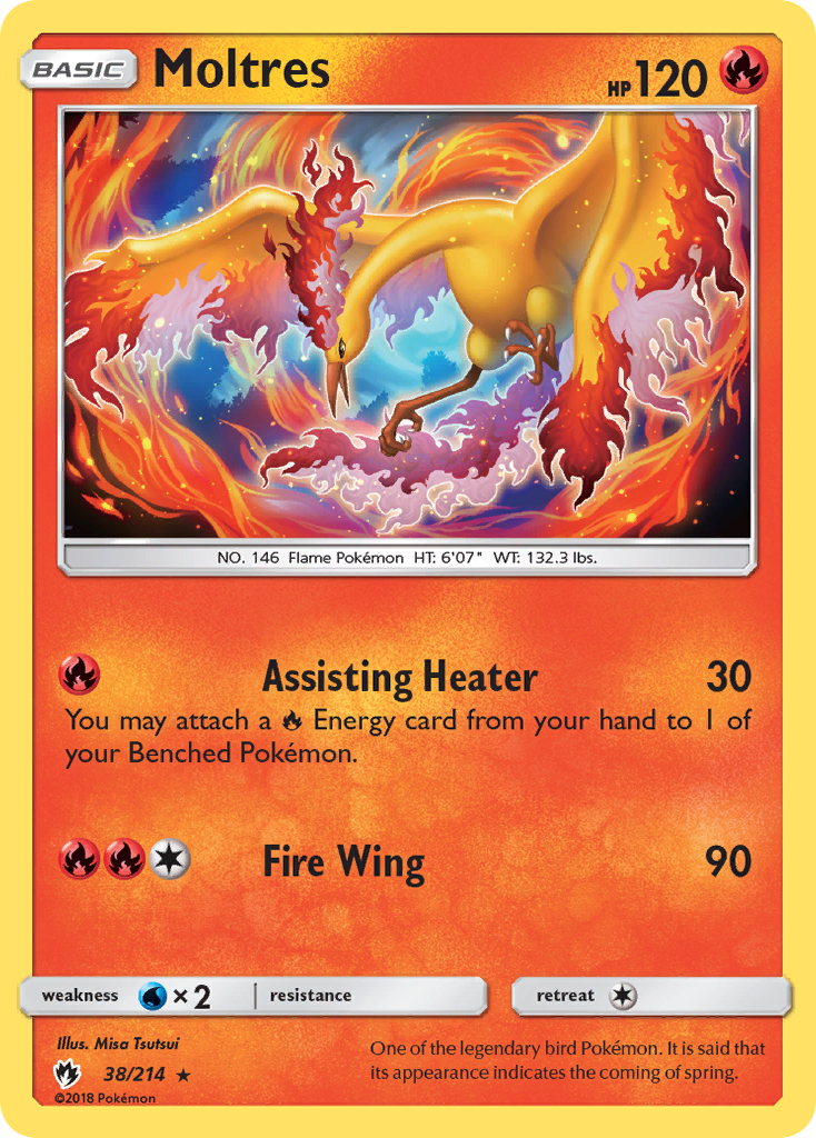 Moltres (38/214) [Sun & Moon: Lost Thunder] | Galaxy Games LLC