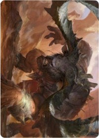 Moraug, Fury of Akoum Art Card [Zendikar Rising Art Series] | Galaxy Games LLC