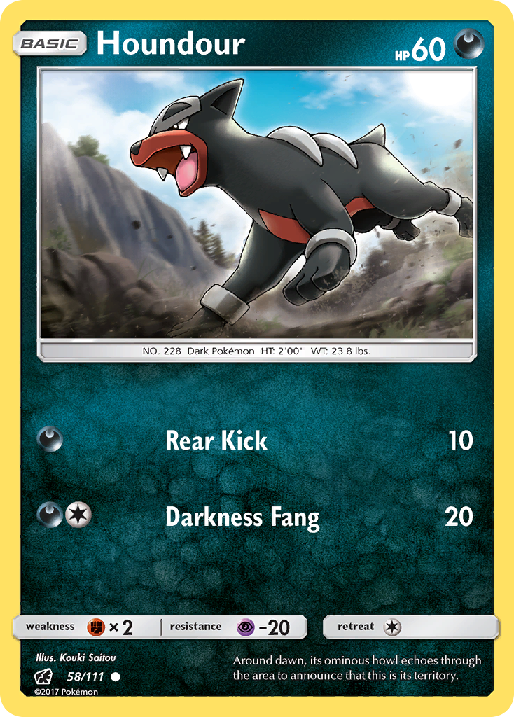 Houndour (58/111) [Sun & Moon: Crimson Invasion] | Galaxy Games LLC