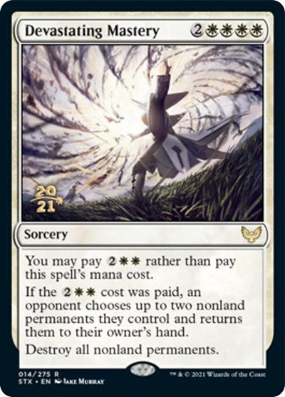 Devastating Mastery [Strixhaven: School of Mages Prerelease Promos] | Galaxy Games LLC
