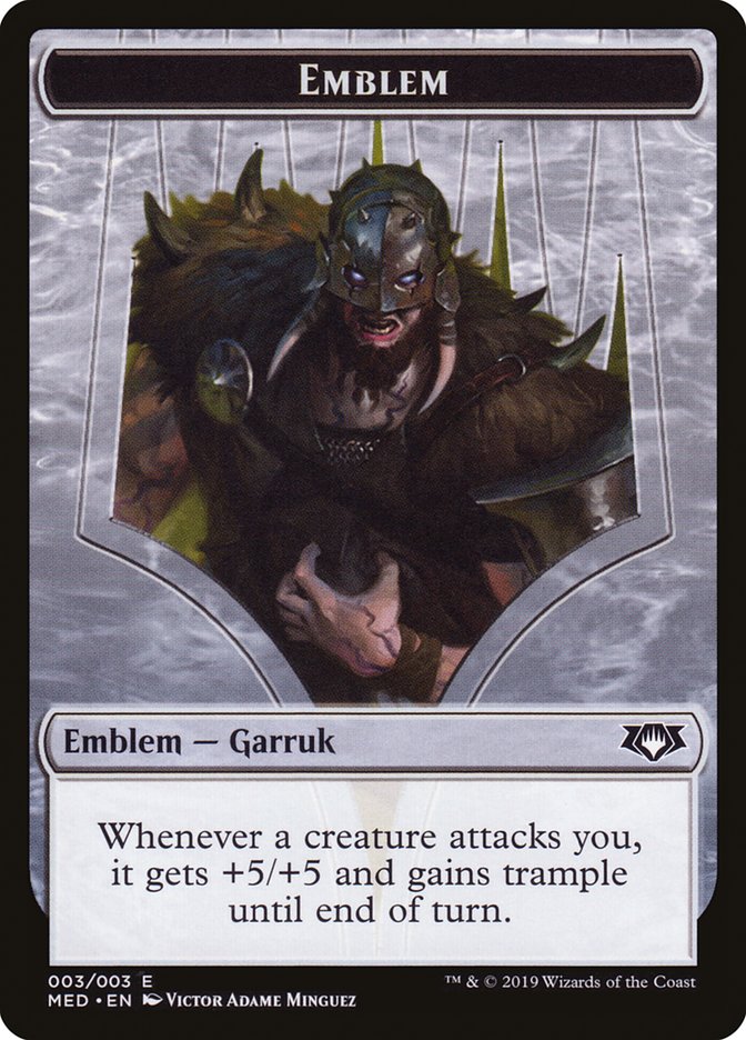 Garruk, Apex Predator Emblem [Mythic Edition Tokens] | Galaxy Games LLC