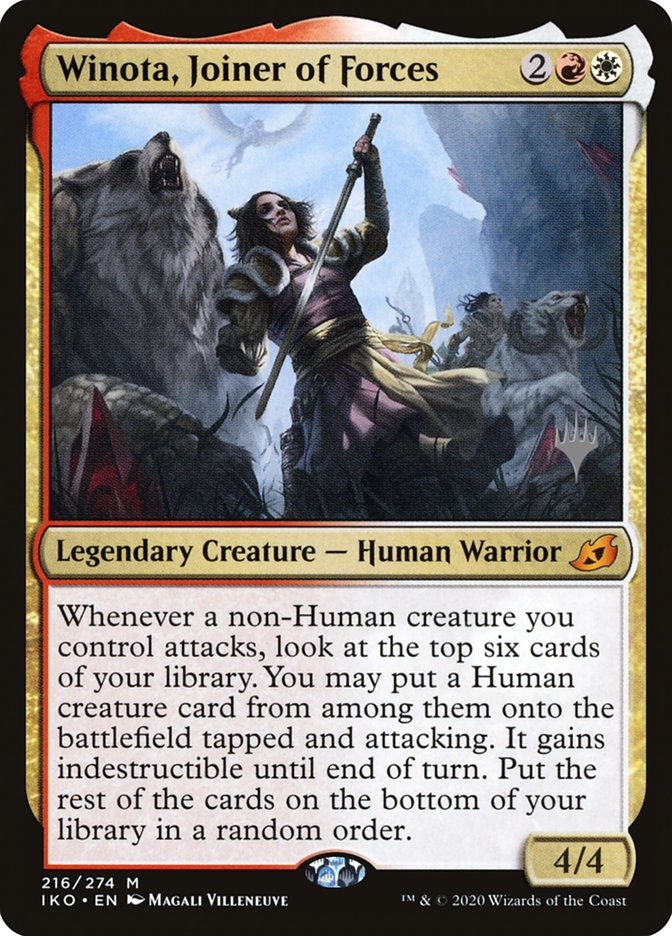 Winota, Joiner of Forces (Promo Pack) [Ikoria: Lair of Behemoths Promos] | Galaxy Games LLC