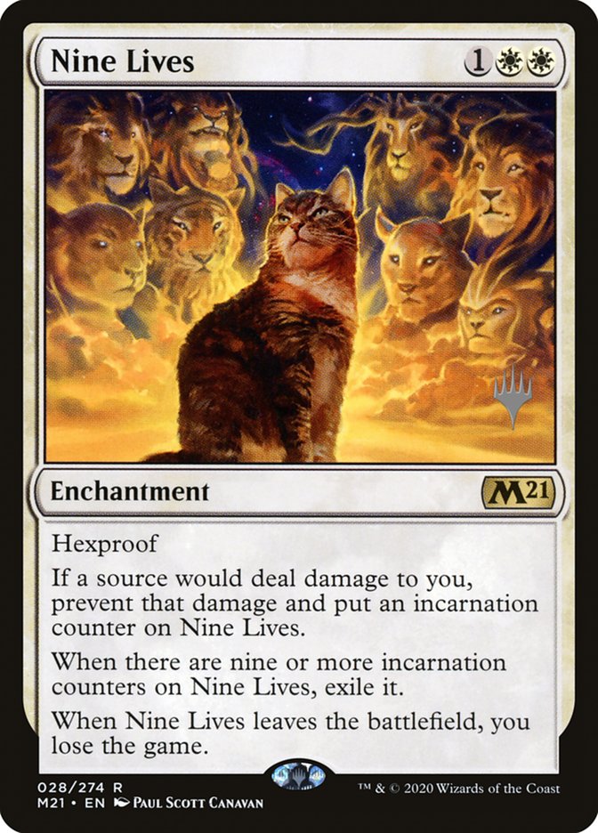 Nine Lives (Promo Pack) [Core Set 2021 Promos] | Galaxy Games LLC