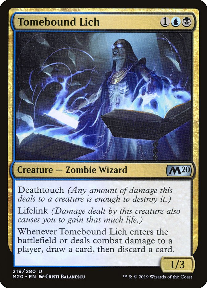 Tomebound Lich [Core Set 2020] | Galaxy Games LLC