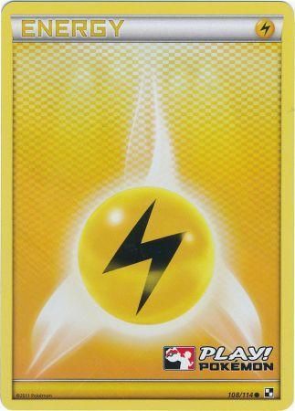 Lightning Energy (108/114) (Play Pokemon Promo) [Black & White: Base Set] | Galaxy Games LLC