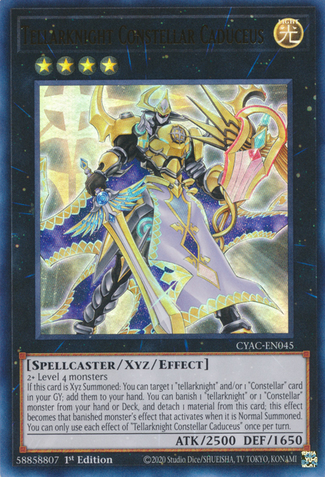 Tellarknight Constellar Caduceus [CYAC-EN045] Ultra Rare | Galaxy Games LLC