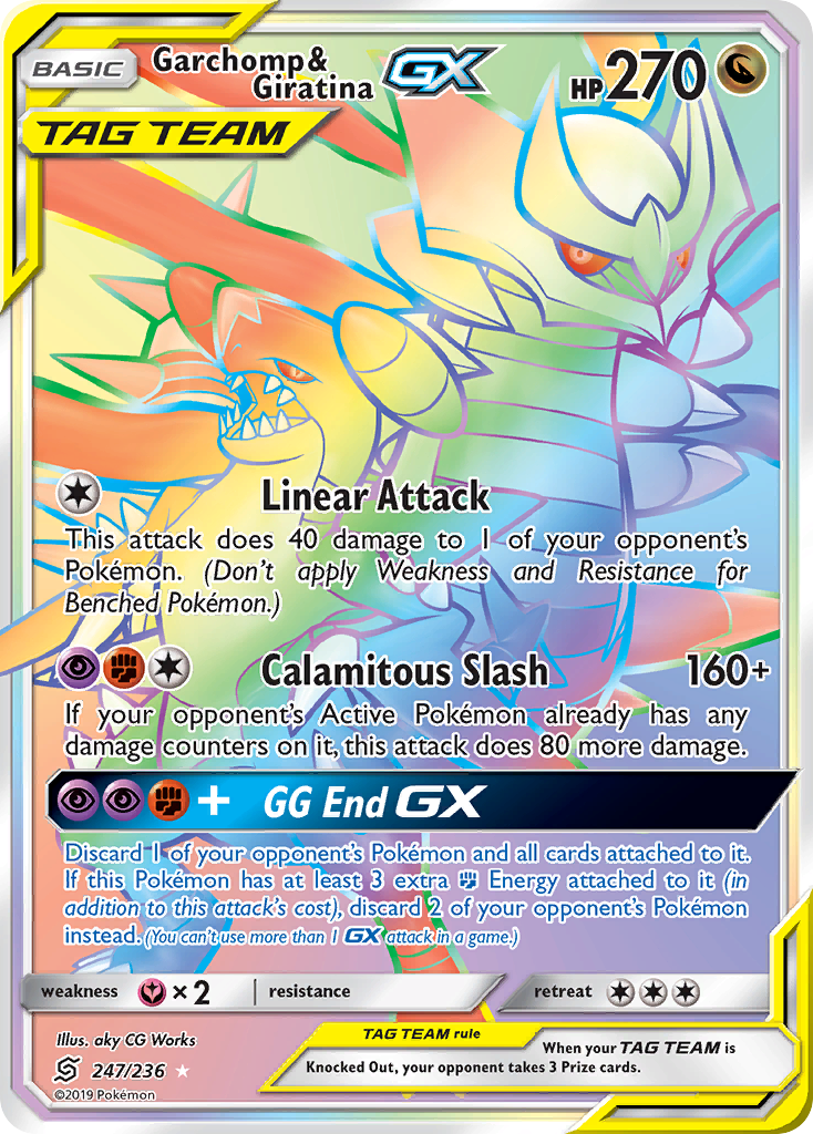 Garchomp & Giratina GX (247/236) [Sun & Moon: Unified Minds] | Galaxy Games LLC