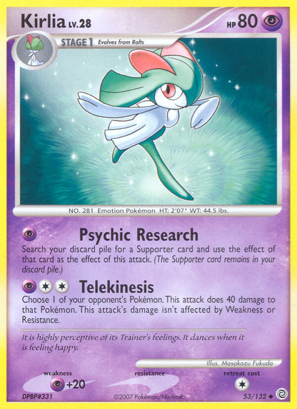 Kirlia (53/132) [Diamond & Pearl: Secret Wonders] | Galaxy Games LLC