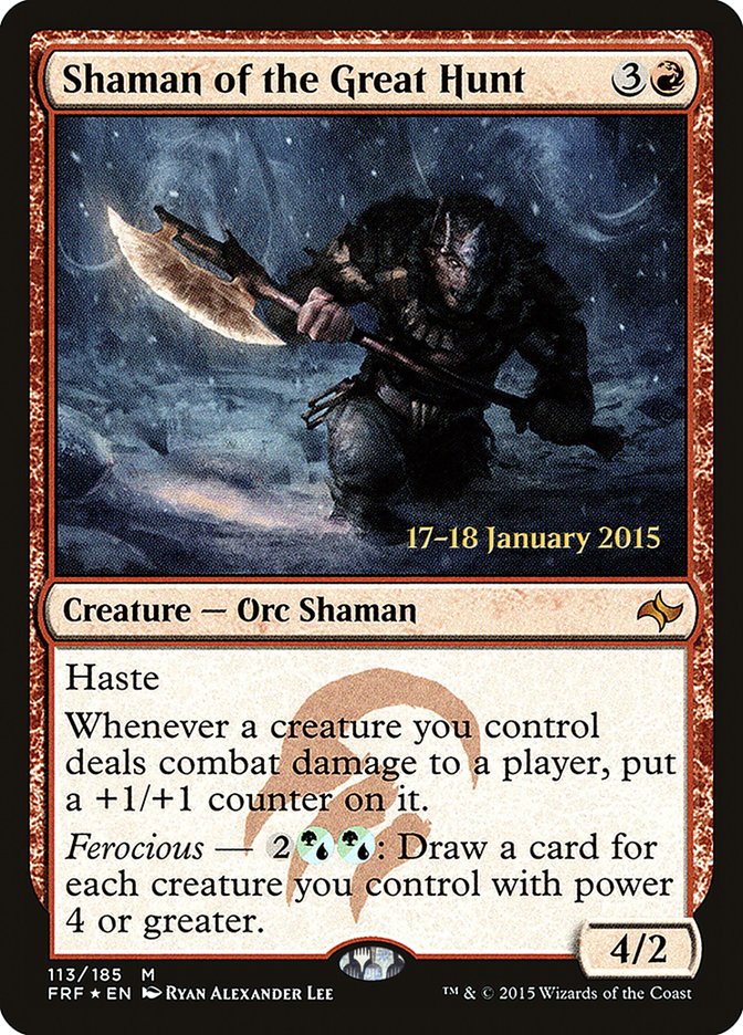 Shaman of the Great Hunt [Fate Reforged Prerelease Promos] | Galaxy Games LLC