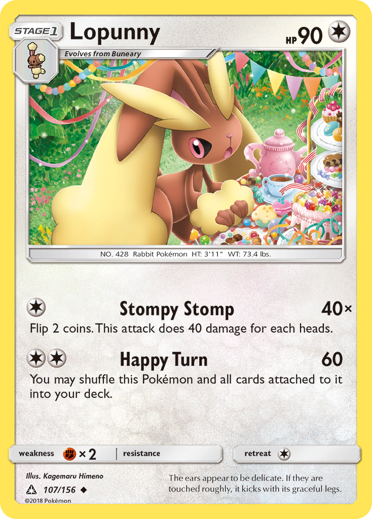 Lopunny (107/156) [Sun & Moon: Ultra Prism] | Galaxy Games LLC