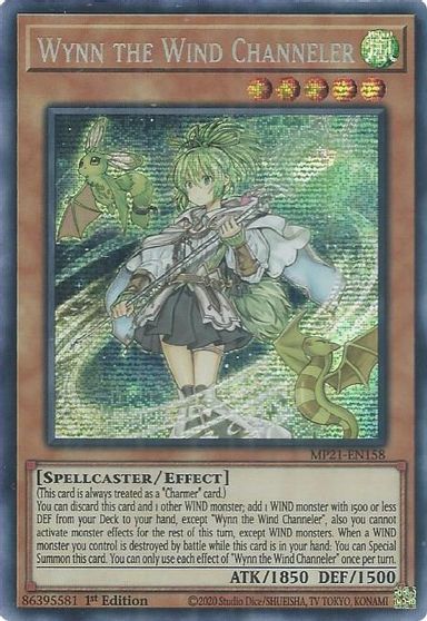 Wynn the Wind Channeler [MP21-EN158] Prismatic Secret Rare | Galaxy Games LLC