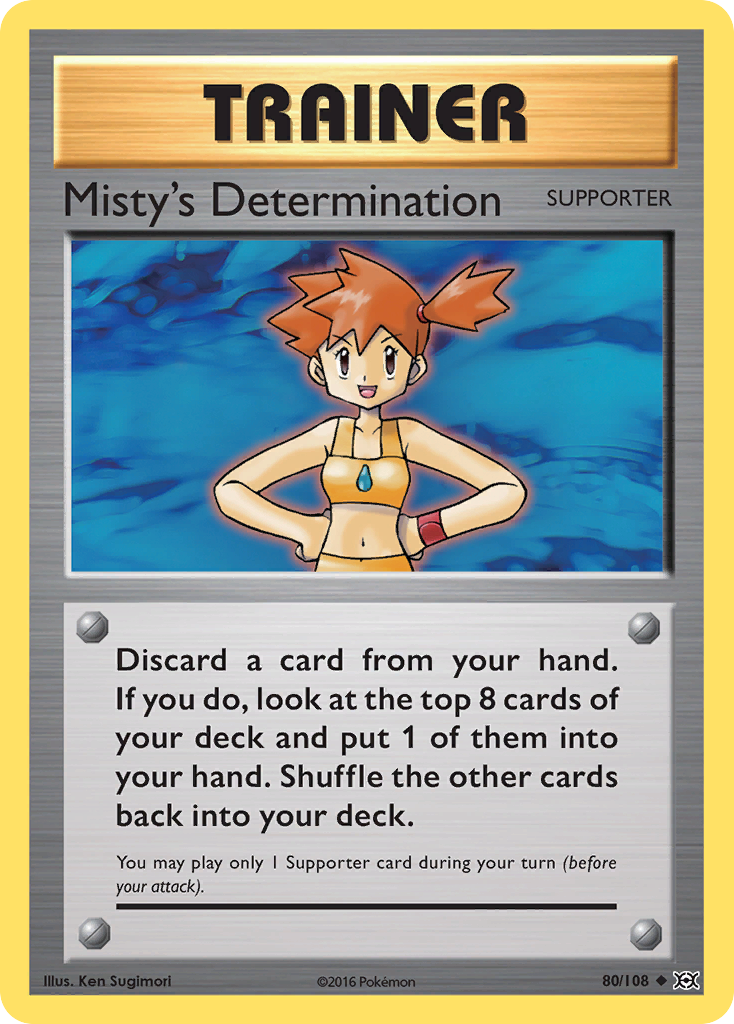 Misty's Determination (80/108) [XY: Evolutions] | Galaxy Games LLC