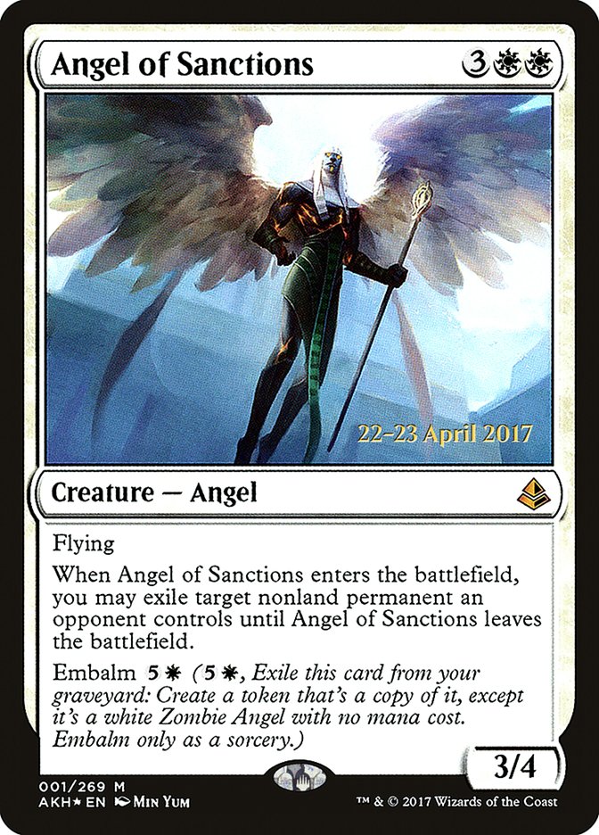 Angel of Sanctions [Amonkhet Prerelease Promos] | Galaxy Games LLC