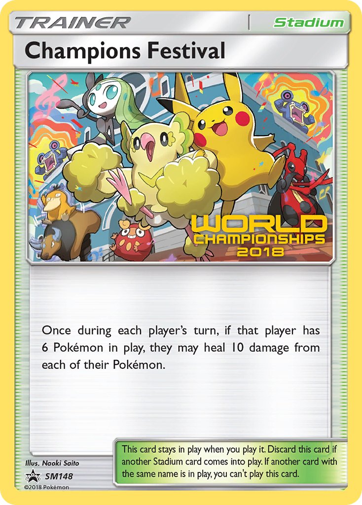 Champions Festival (SM148) (2018 Top Semi Finalist) [Sun & Moon: Black Star Promos] | Galaxy Games LLC