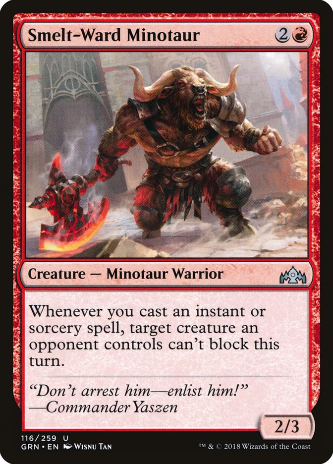 Smelt-Ward Minotaur [Guilds of Ravnica] | Galaxy Games LLC