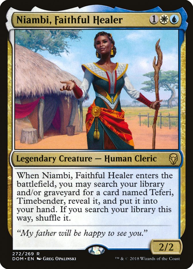 Niambi, Faithful Healer [Dominaria] | Galaxy Games LLC