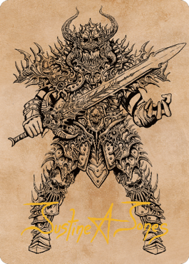 Sarevok, Deathbringer Art Card (Gold-Stamped Signature) [Commander Legends: Battle for Baldur's Gate Art Series] | Galaxy Games LLC