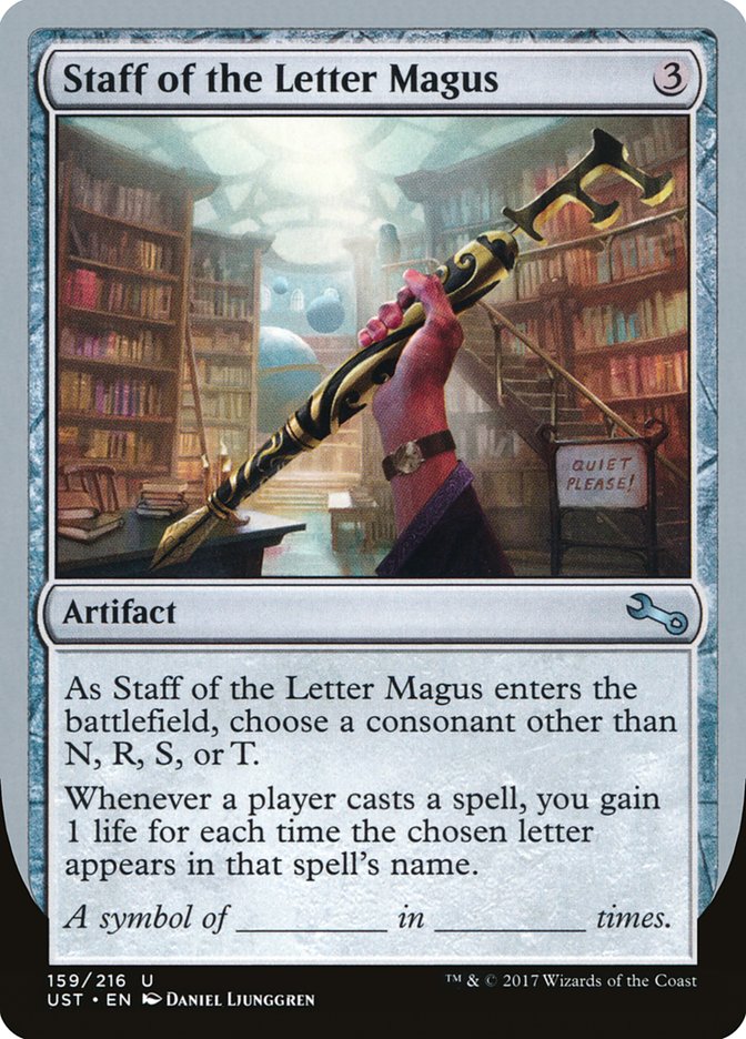 Staff of the Letter Magus [Unstable] | Galaxy Games LLC