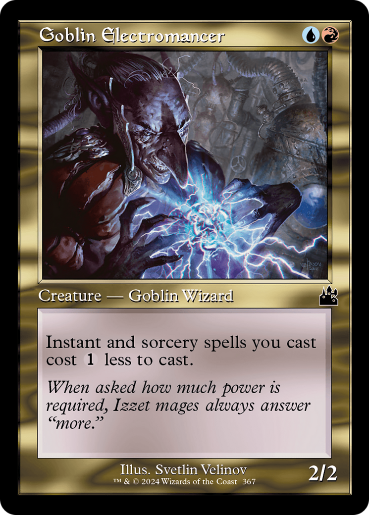 Goblin Electromancer (Retro Frame) [Ravnica Remastered] | Galaxy Games LLC