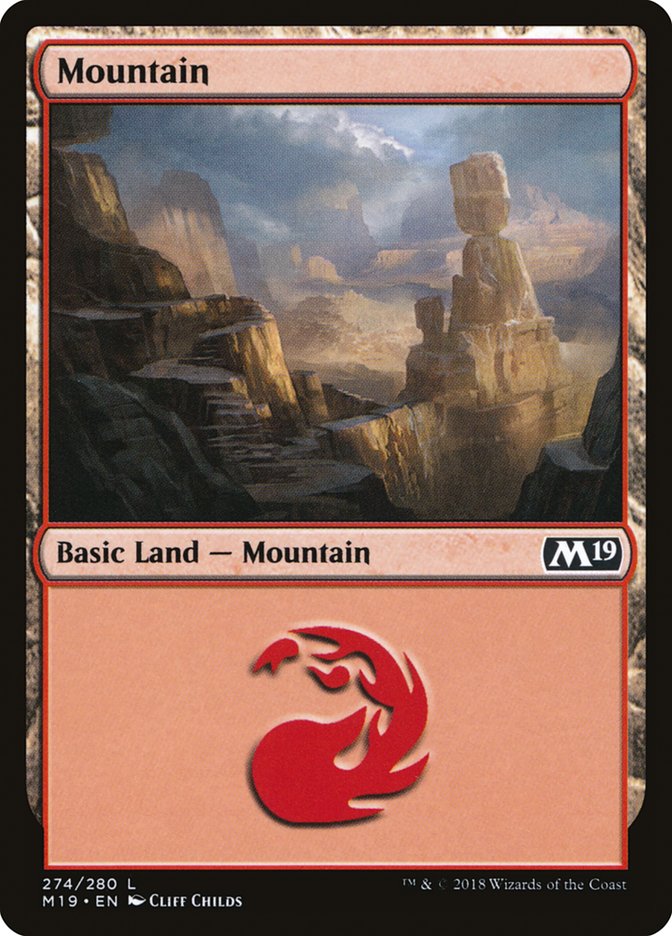 Mountain (274) [Core Set 2019] | Galaxy Games LLC