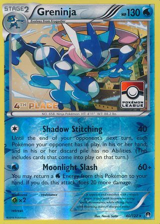 Greninja (40/122) (League Promo 4th Place) [XY: BREAKpoint] | Galaxy Games LLC