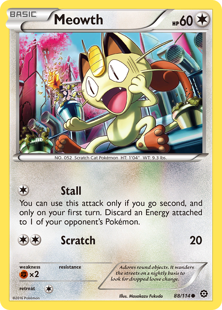 Meowth (88/114) [XY: Steam Siege] | Galaxy Games LLC