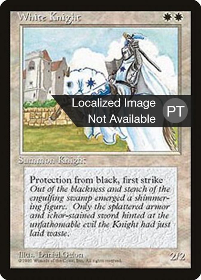 White Knight [Fourth Edition (Foreign Black Border)] | Galaxy Games LLC