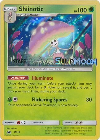 Shiinotic (SM10) (Staff Prerelease Promo) [Sun & Moon: Black Star Promos] | Galaxy Games LLC