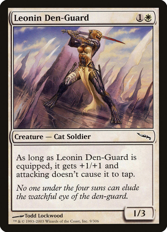 Leonin Den-Guard [Mirrodin] | Galaxy Games LLC